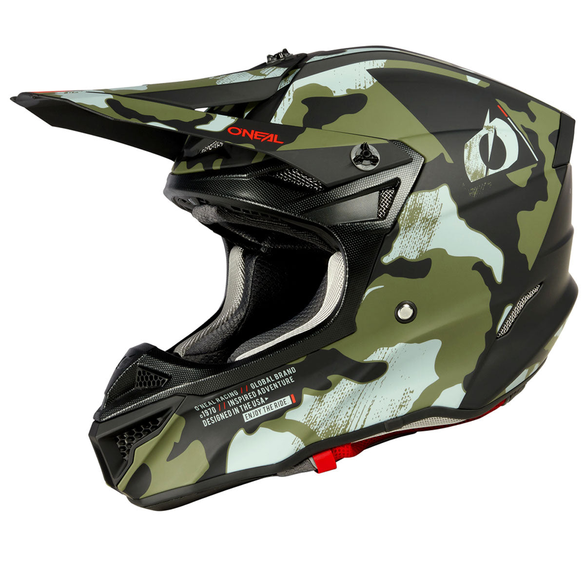 O'Neal 5 Series Helmet Camo V.23 (CLOSEOUT) - Black/Green