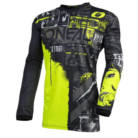 O'Neal Youth Element Ride Jersey - Black/Neon