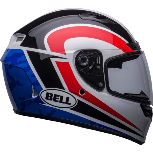 Bell Qualifier DLX Mips Blitz Helmet - Gloss White/Blue Camo