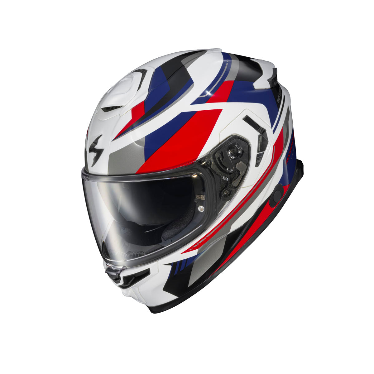 Scorpion EXO-Apex Eclipse Lunar Helmet - White/Red/Blue