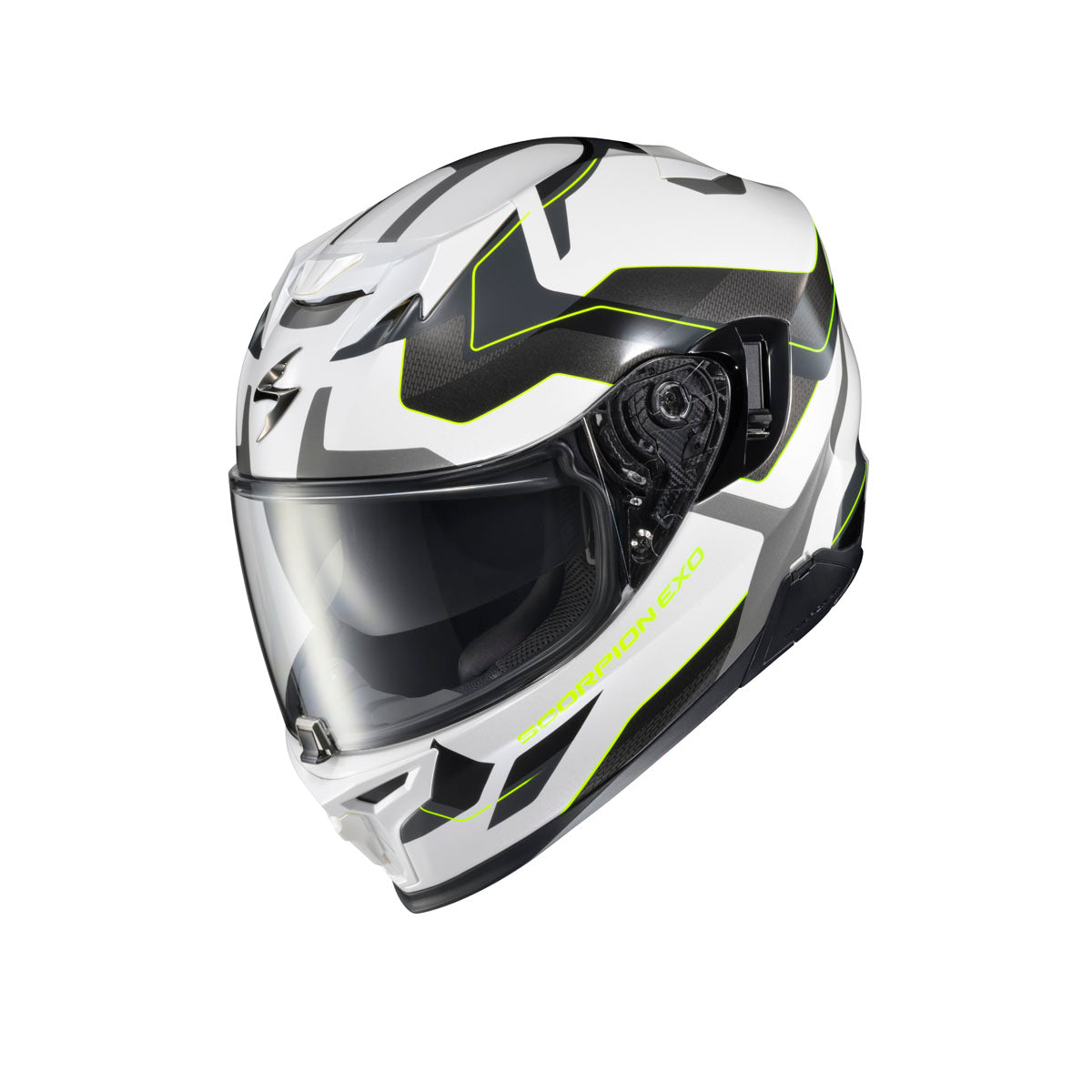 Scorpion EXO-T520 Zuse Helmet - White/Hi-Viz