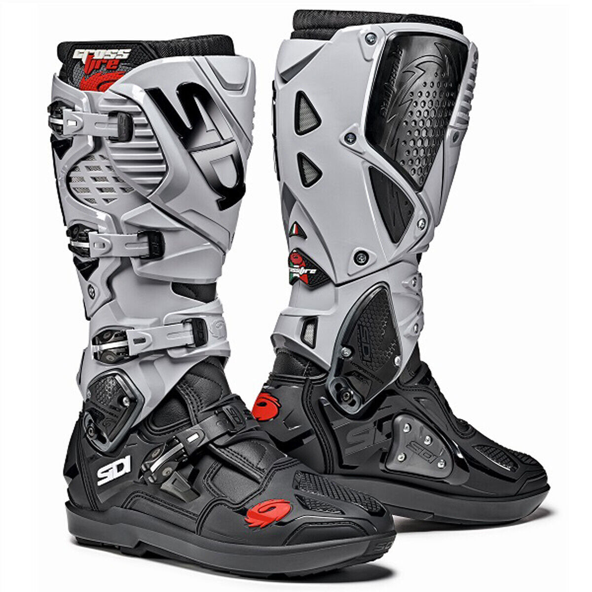 Sidi Crossfire 3 SRS Boots CLOSEOUT - Black/Ash Grey