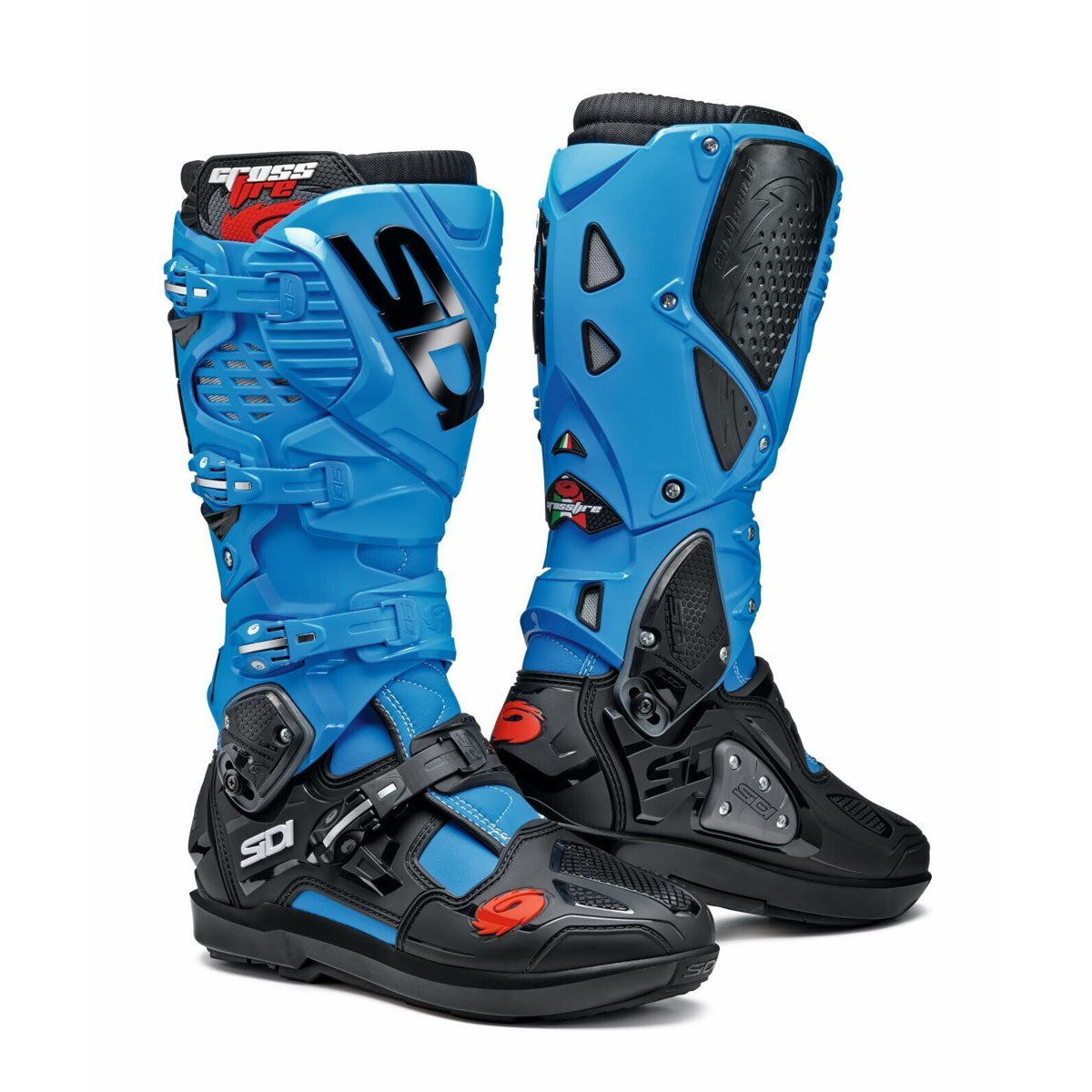 Sidi Crossfire 3 SRS Boots CLOSEOUT - Light Blue/Black