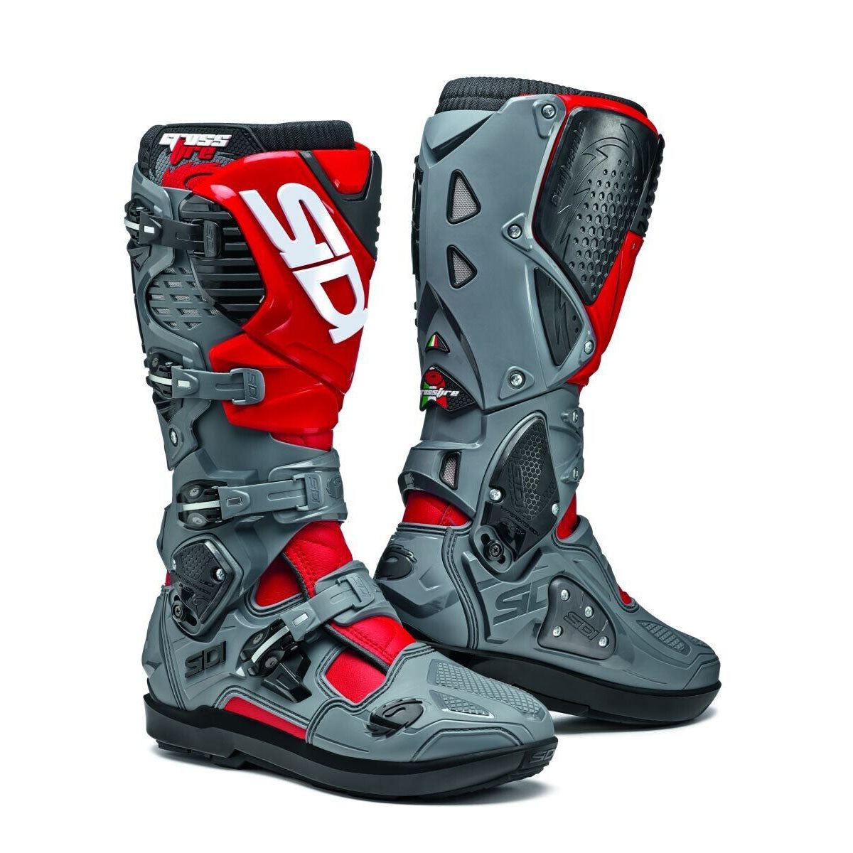 Sidi Crossfire 3 SRS Boots CLOSEOUT - Red/Grey Limited