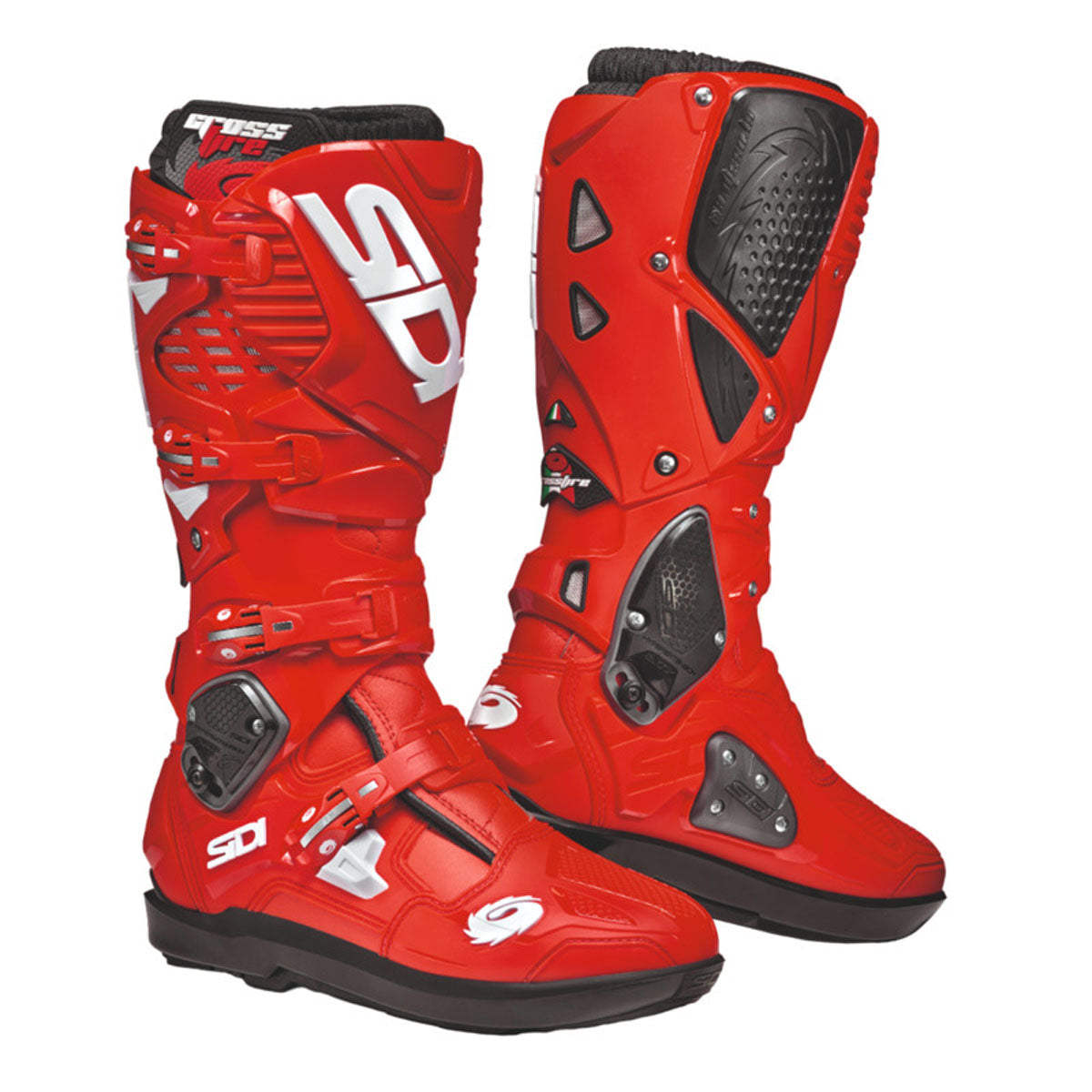 Sidi Crossfire 3 SRS Boots CLOSEOUT - Red/Red