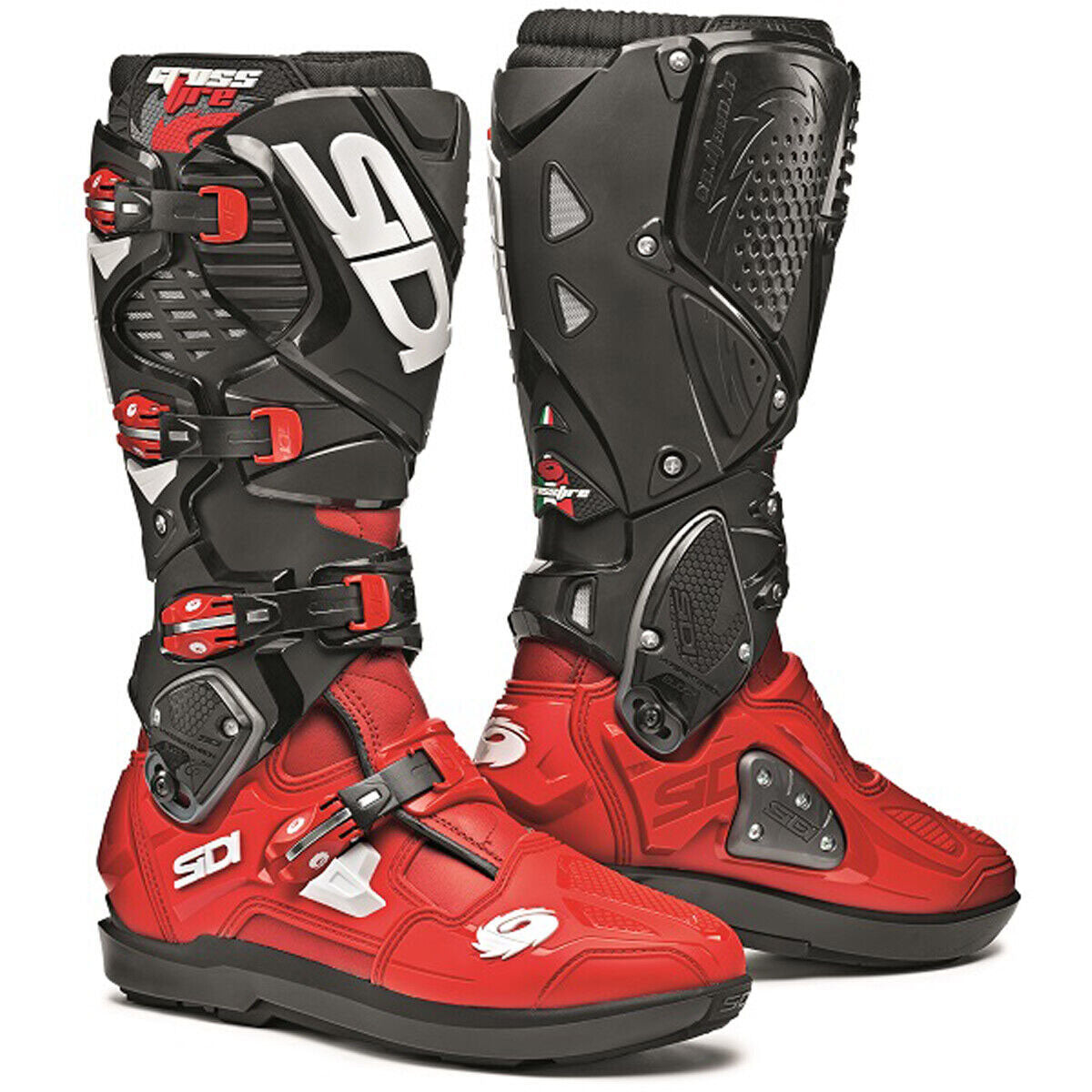 Sidi Crossfire 3 SRS Boots CLOSEOUT - Red/Black