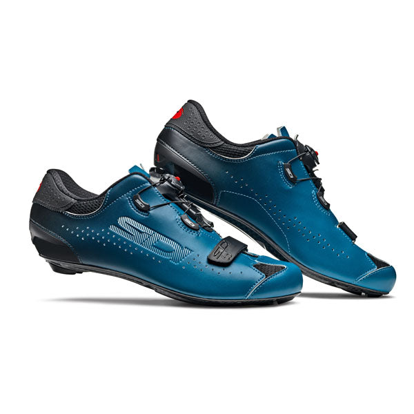 Sidi Sixty Road Bicycle Shoes CLOSEOUT - Black/Petrol