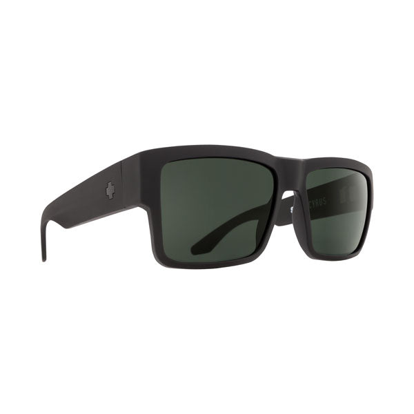 Spy Cyrus Sunglasses - Matte Black/HD Plus Gray Green