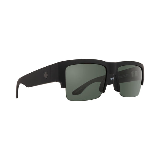 Spy Cyrus 5050 Polarized Sunglasses CLOSEOUT - 5050 Soft Matte Black/HD Plus Gray Green Polarized