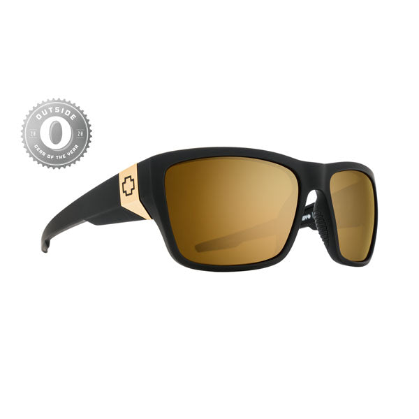 Spy Dirty Mo 2 25th Anniversary Sunglasses CLOSEOUT - Matte Black Gold/HD Plus Bronze Gold Mirror