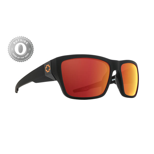 Spy Dirty Mo 2 Sunglasses CLOSEOUT - Dale Jr. Matte Black/HD Plus Gray Orange Mirror