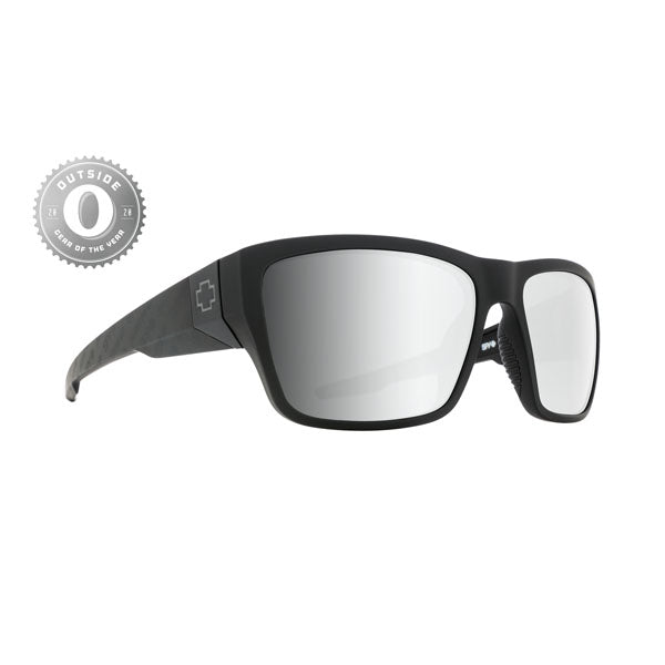 Spy Dirty Mo 2 Sunglasses CLOSEOUT - Matte Black Logo Fade/HD Plus Gray Silver Mirror