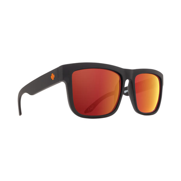 Spy Discord Sunglasses - Dale Jr Matte Black/HD Plus Gray Orange Mirror