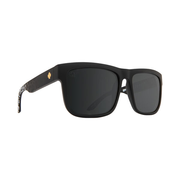 Spy Discord Sunglasses CLOSEOUT - Matte Black Leopard/HD Plus Silver Light Mirror