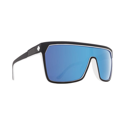 Spy Flynn Sunglasses - Whitewall/HD Plus Gray Light Blue Mirror