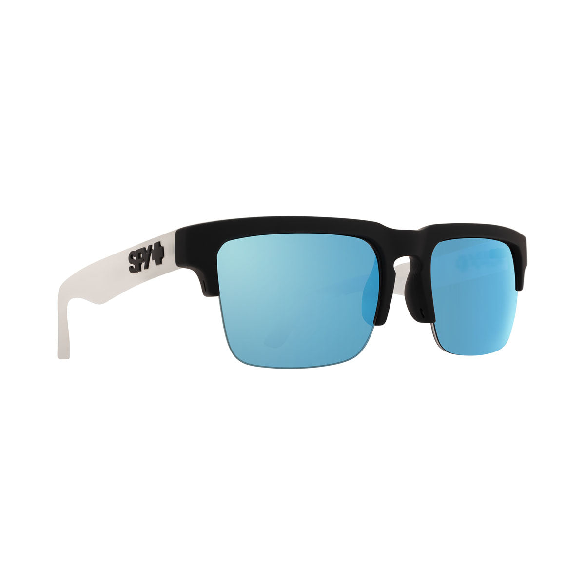 Spy Helm 5050 Sunglasses CLOSEOUT - 5050 Matte Black Clear/HD Plus Gray Green/Light Blue Spectra Mirror