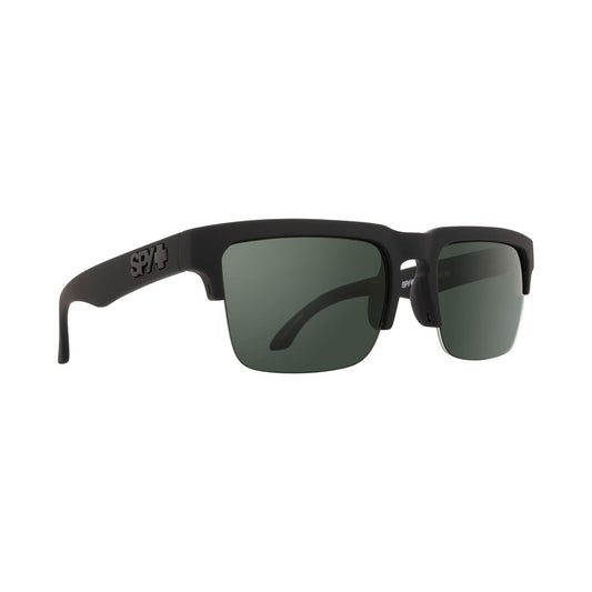 Spy Helm 5050 Polarized Sunglasses CLOSEOUT - 5050 Soft Matte Black/HD Plus Gray Green Polarized