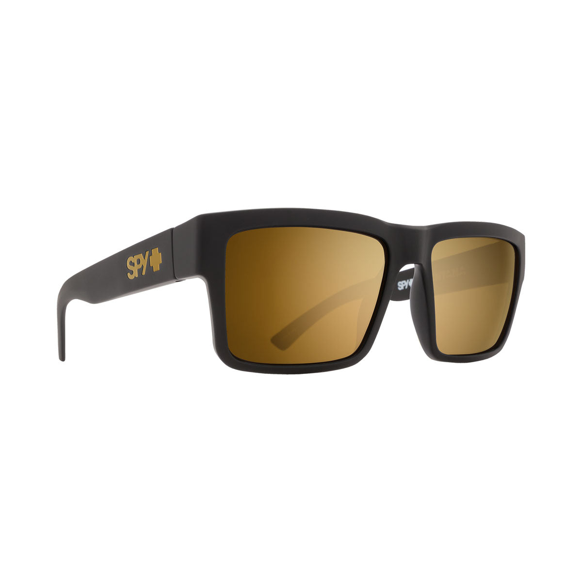 Spy Montana Sunglasses CLOSEOUT - Soft Matte Black/HD Plus Bronze/Gold Spectra Mirror