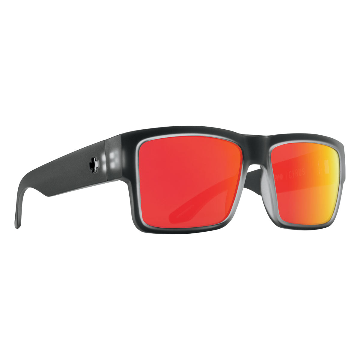 Spy Cyrus Sunglasses - Matte Black Ice/HD Plus Gray Green Polar/Red Spectra Mirror