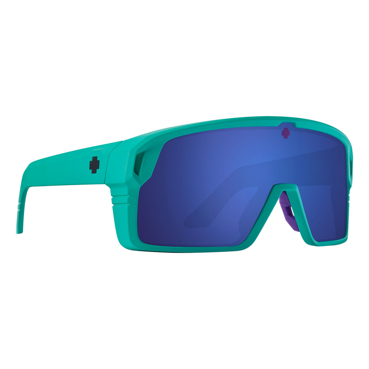 Spy Monolith Sunglasses CLOSEOUT - Matte Teal/Happy Gray Green Dark Blue Spectra Mirror