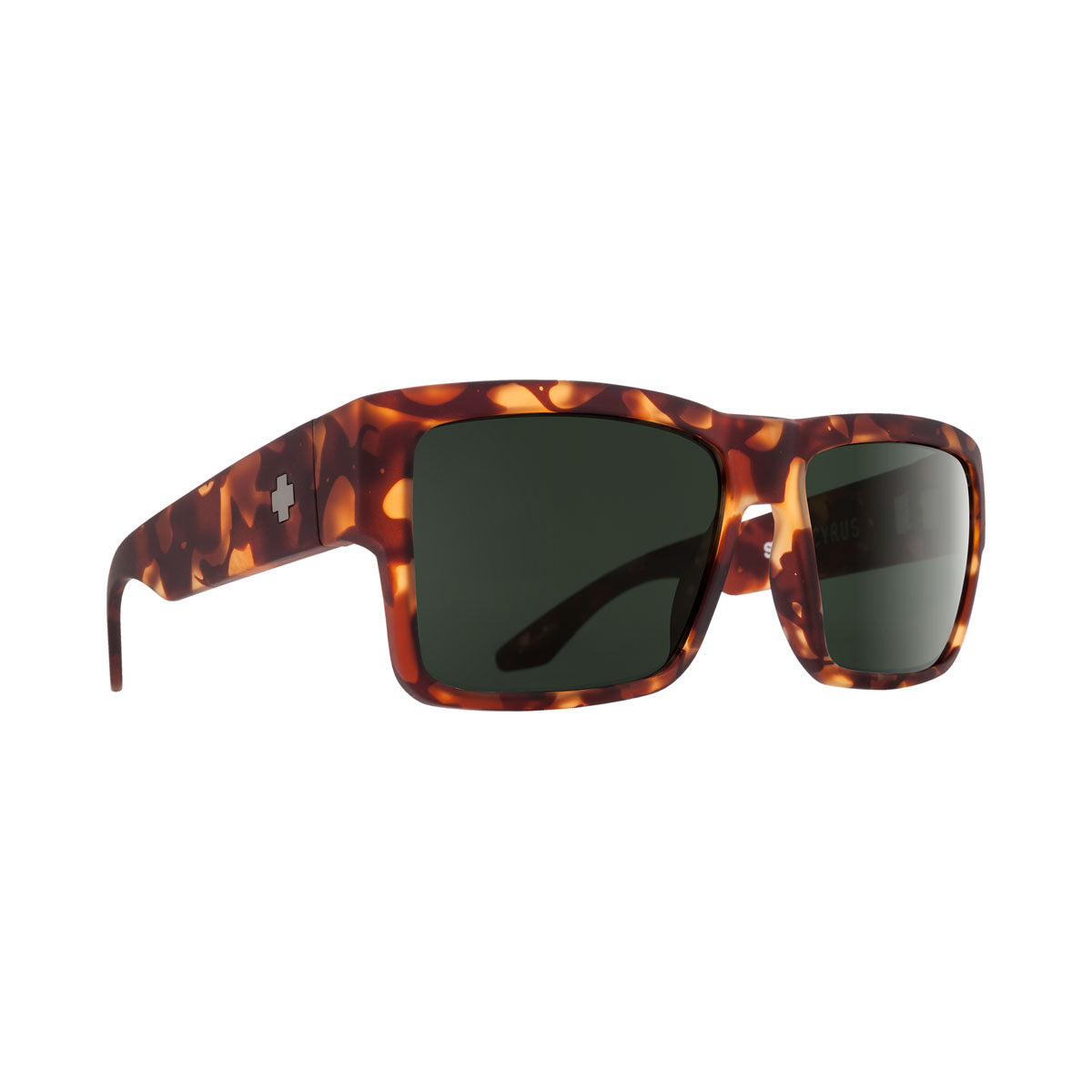 Spy Cyrus Sunglasses - Soft Matte Camo Tort/Happy Gray Green