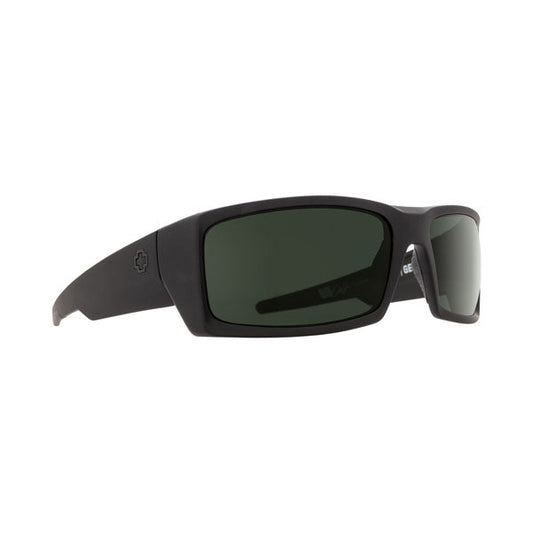 Spy General Sunglasses - Soft Matte Black/Happy Gray Green