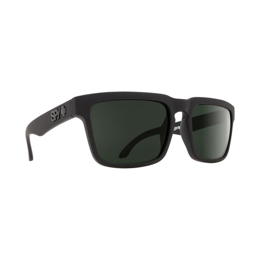 Spy Helm Polarized Sunglasses - Soft Matte Black/HD Plus Gray Green Polarized