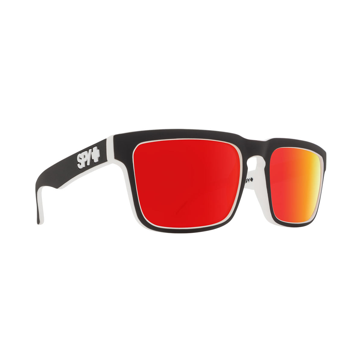 Spy Helm Sunglasses - Whitewall/HD Plus Gray Green/Red Spectra Mirror