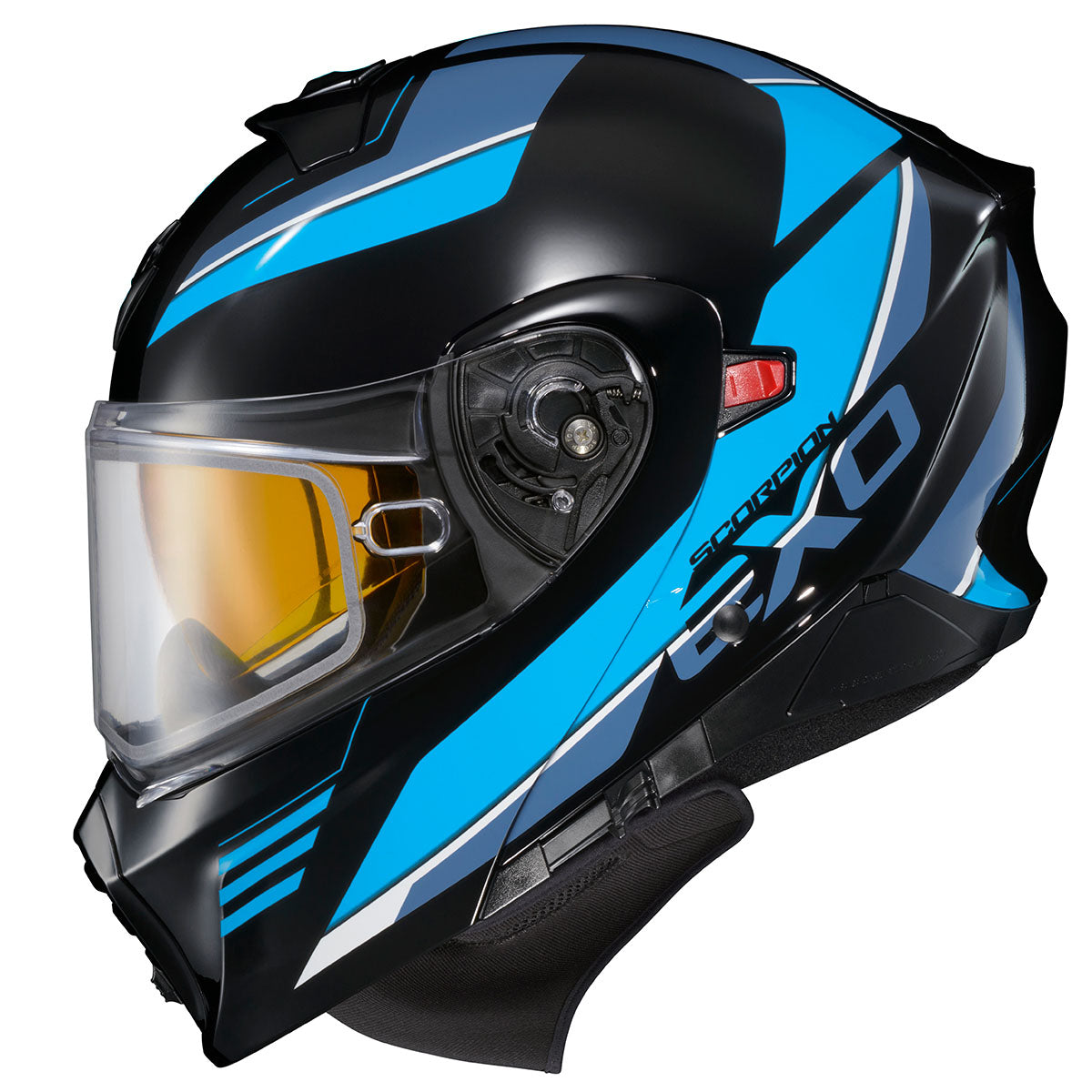 Scorpion EXO-GT930 Cold Weather Snow Helmet - Dual Pane Shield - Modulus Black/Blue