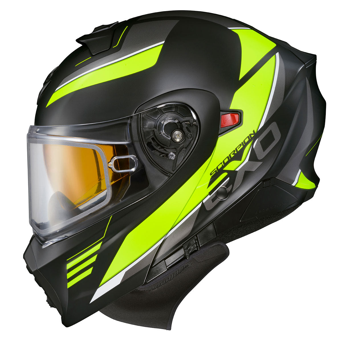 Scorpion EXO-GT930 Cold Weather Snow Helmet - Dual Pane Shield - Modulus HI-Viz