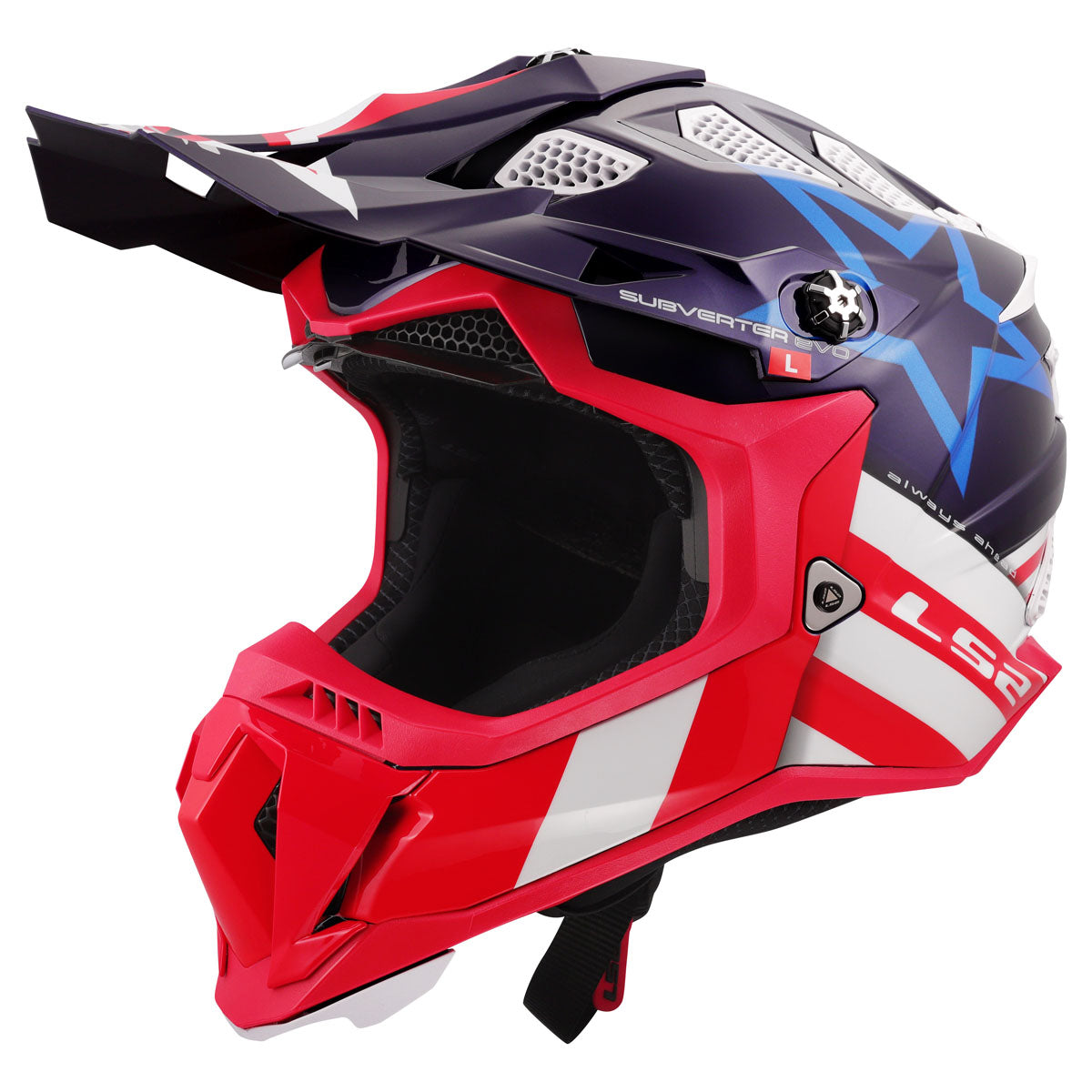 LS2 Subverter Evo Constellation Helmet - Gloss Red/White/Blue