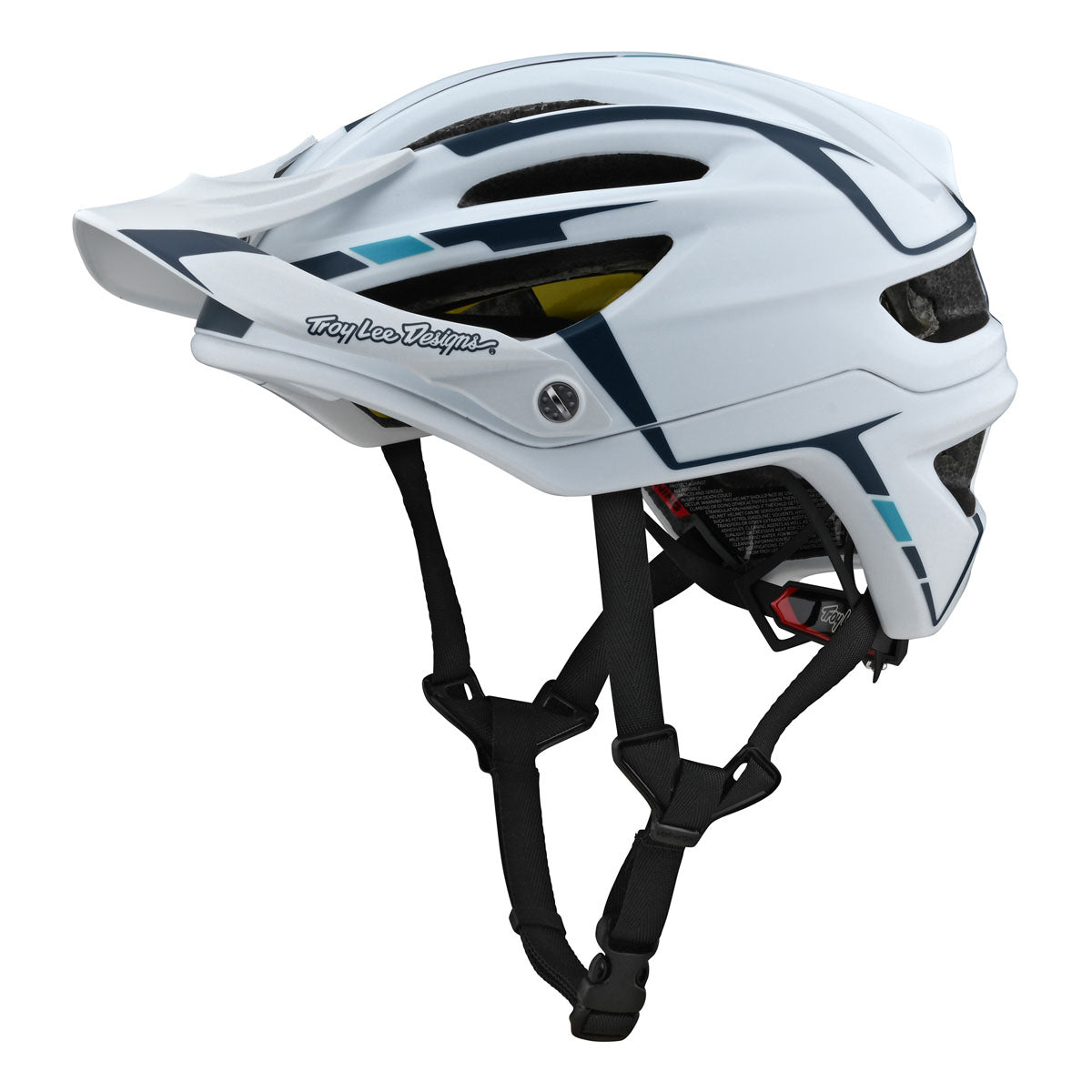 Troy Lee Designs A2 Helmets w/ MIPS (CLOSEOUT) - Sliver White/Marine