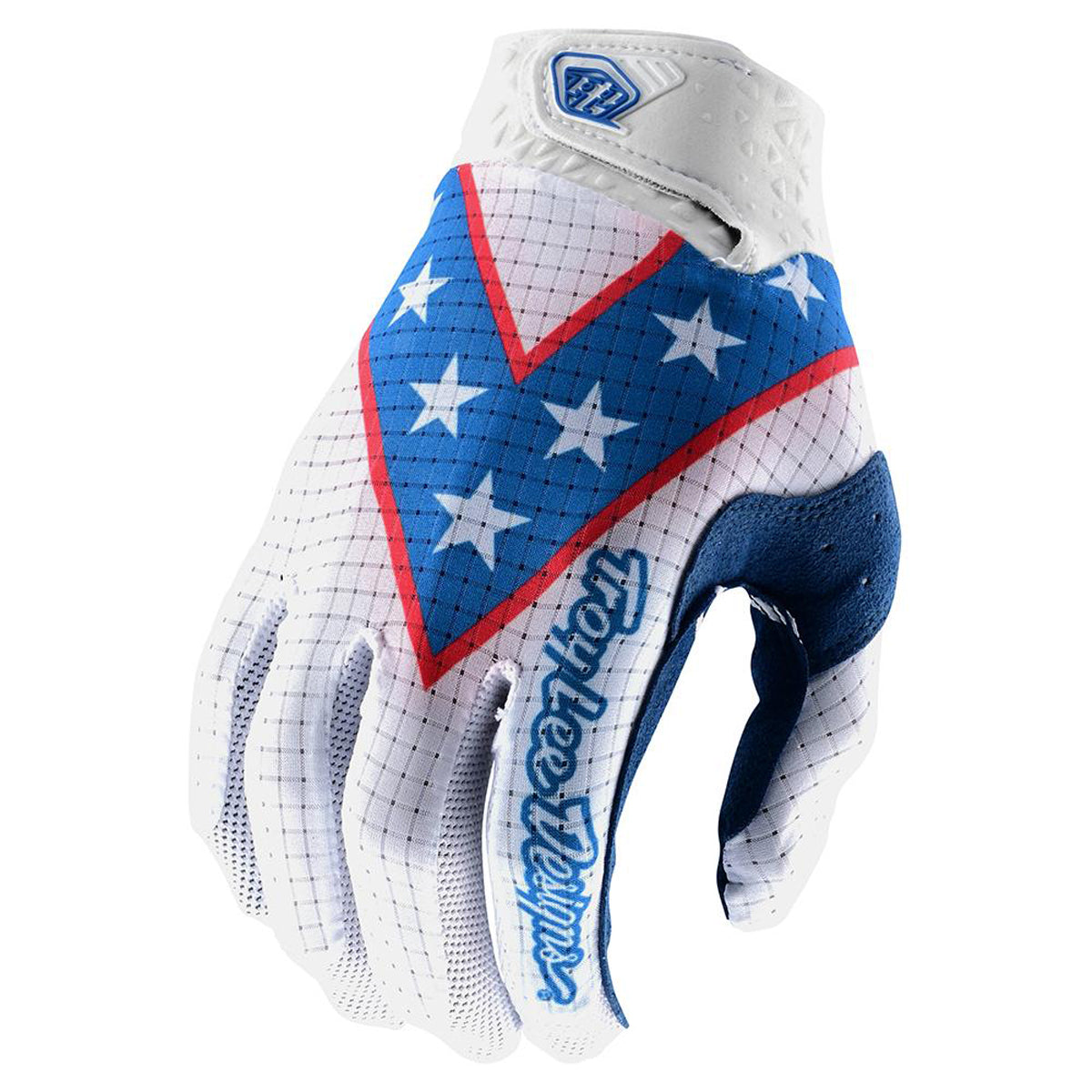 Troy Lee Designs Air Glove - Evel Kneivel Limited Edition CLOSEOUT - White/Blue