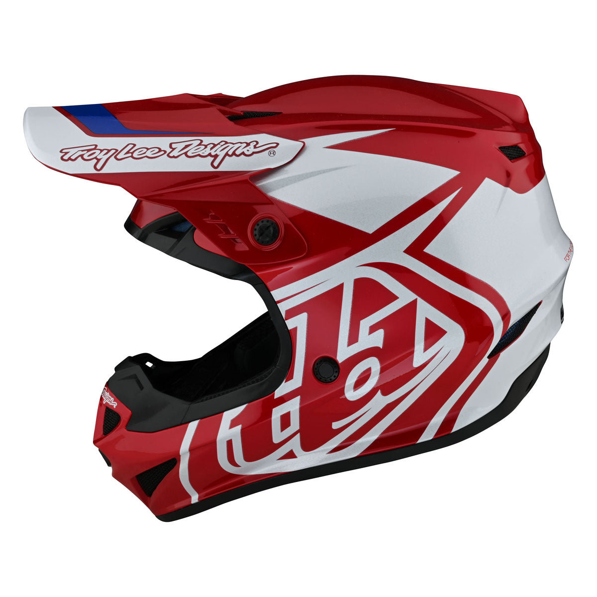 Troy Lee Designs GP Helmet - Overload CLOSEOUT - Red/White