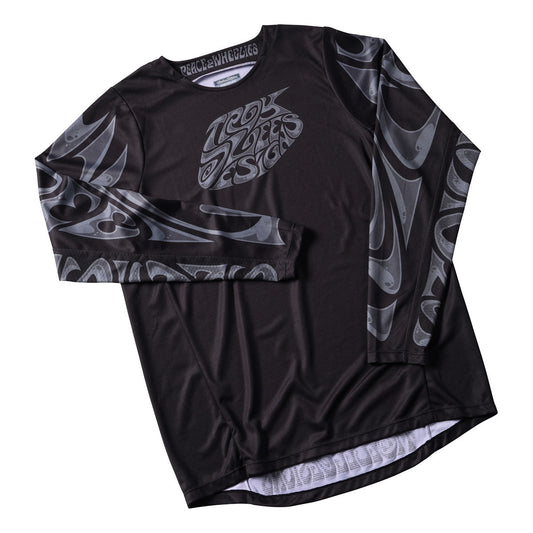 Troy Lee Designs GP Pro Jersey - Hazy Friday CLOSEOUT - Gray / Charcoal