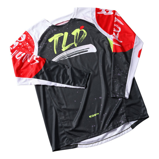 Troy Lee Designs GP Pro Jersey - Partical CLOSEOUT - Black / Glo Red