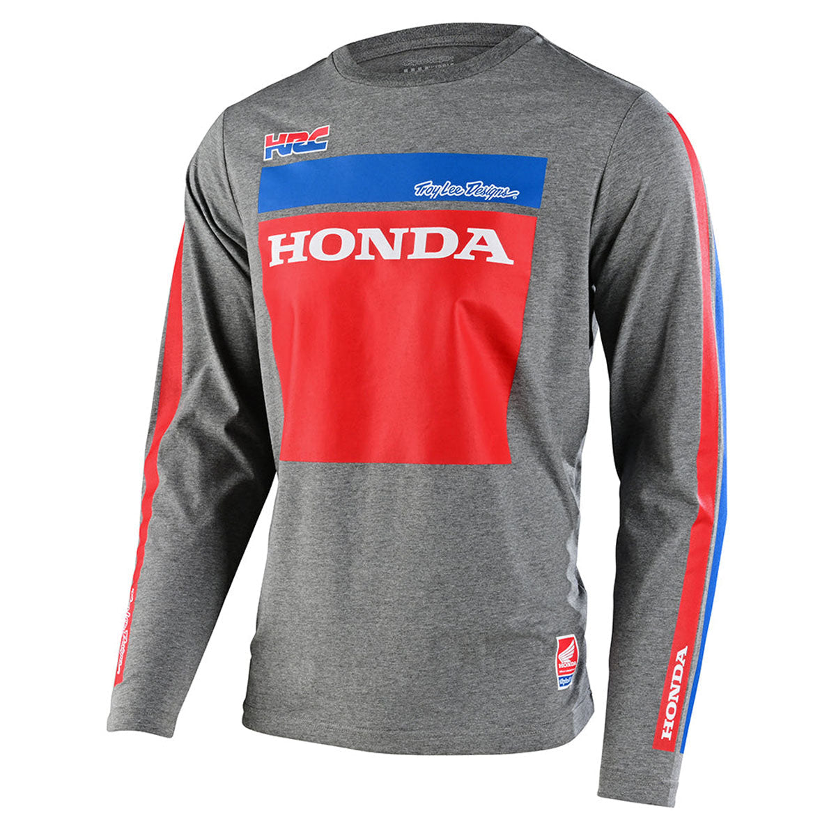 Troy Lee Designs RS 750 Long Sleeve Tee CLOSEOUT - Heather Gray 