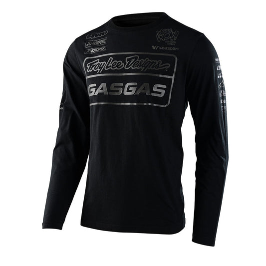 Troy Lee Designs Gasgas Team Long Sleeve Tee CLOSEOUT - Black 