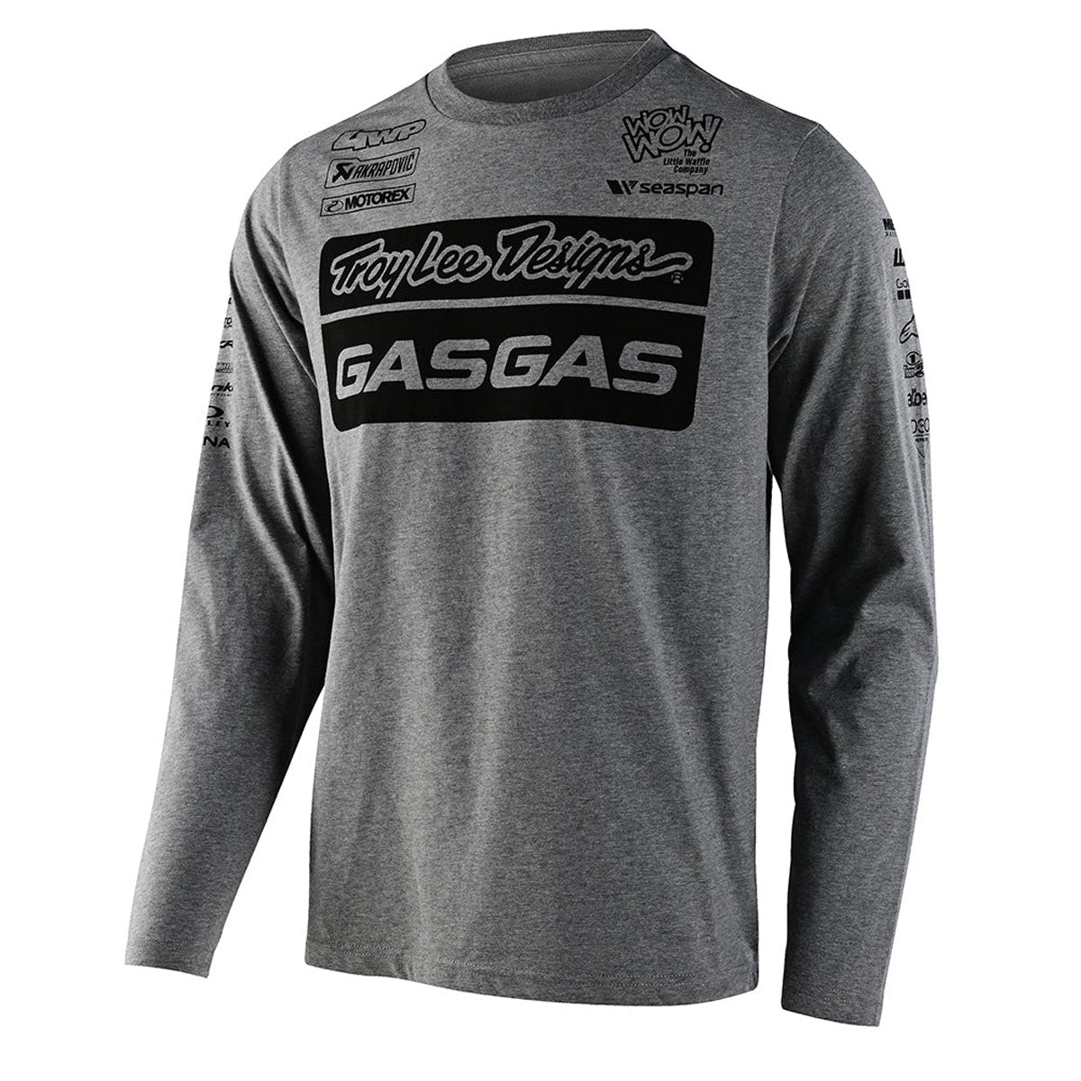 Troy Lee Designs Gasgas Team Long Sleeve Tee CLOSEOUT - Heather Gray 