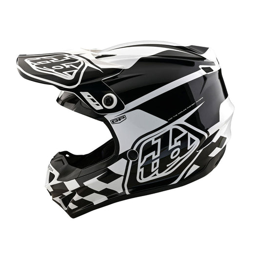 Troy Lee Designs GP Helmet - Check Up - White/Black