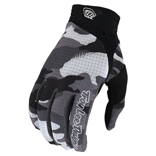 Troy Lee Designs Youth Air Gloves - Formula Camo - Black/Grey