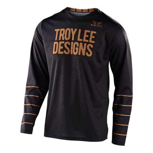 Troy Lee Designs GP Jersey - Pinstripe - Black / Gold