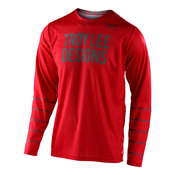 Troy Lee Designs GP Jersey - Pinstripe - Red / Gray