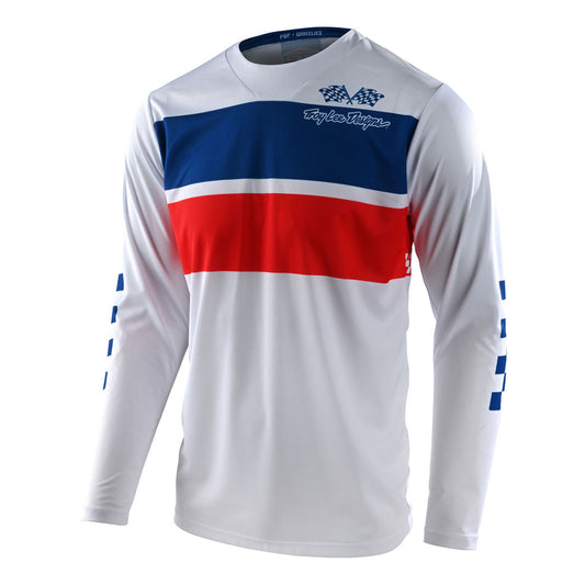 Troy Lee Designs GP Jersey - Racing Stripe - White