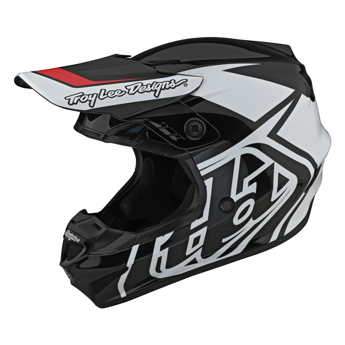 Troy Lee Designs GP Helmet - Overload CLOSEOUT - Black/White