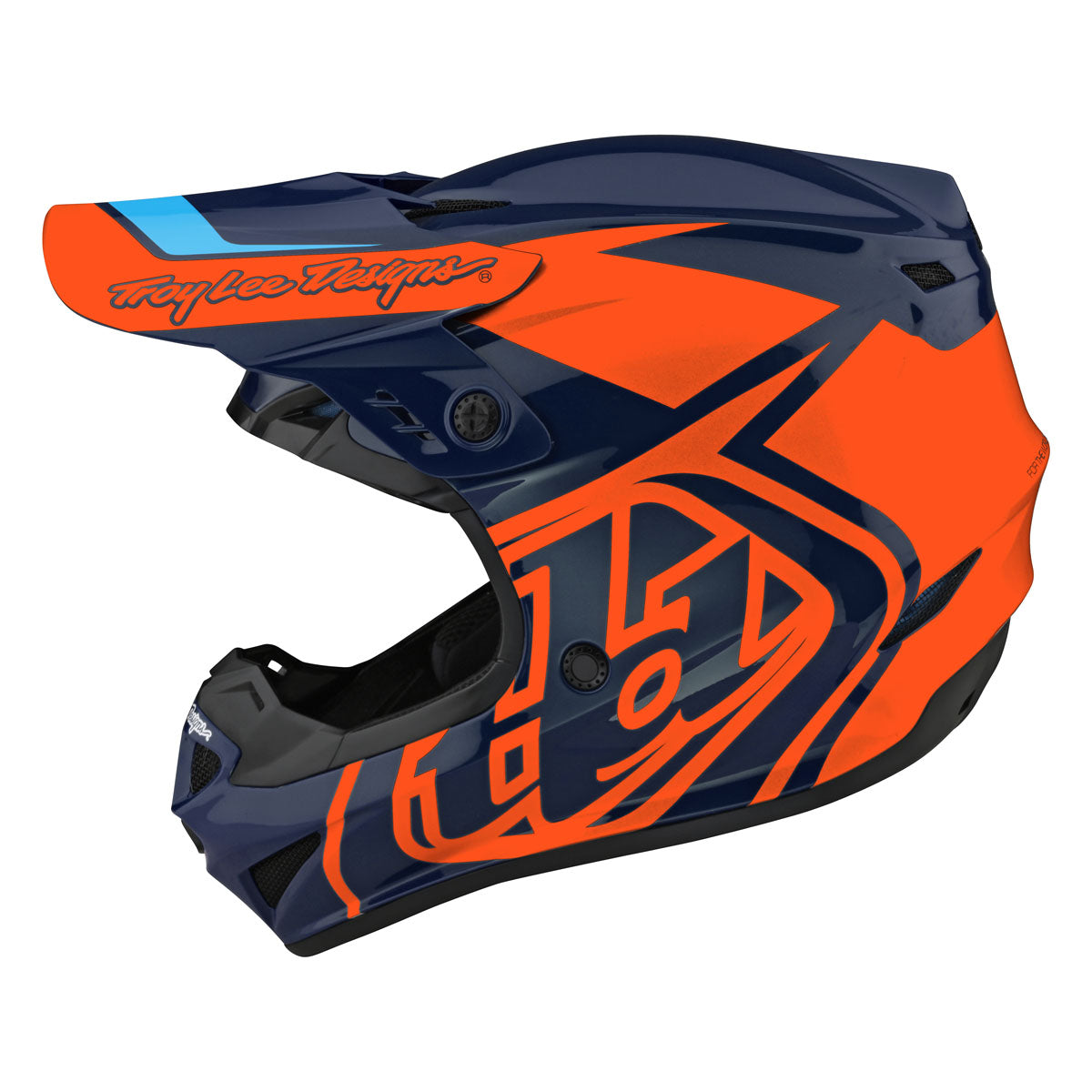 Troy Lee Designs GP Helmet - Overload - Navy/Orange