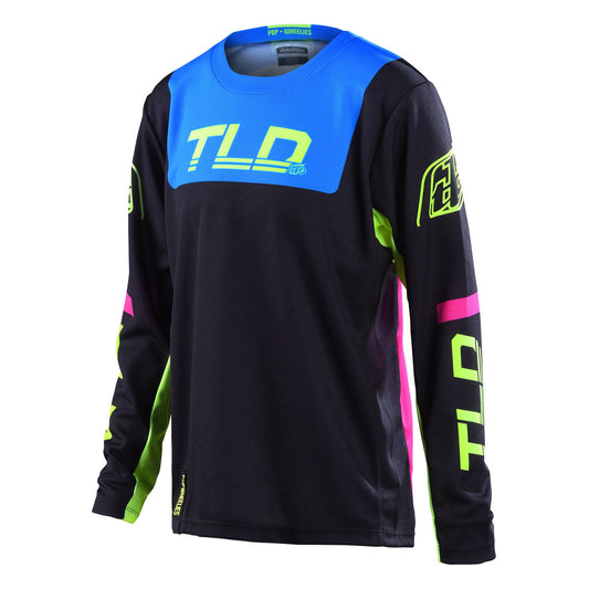 Troy Lee Designs Youth GP Jersey - Fractura - Black/Fluorescent Yellow