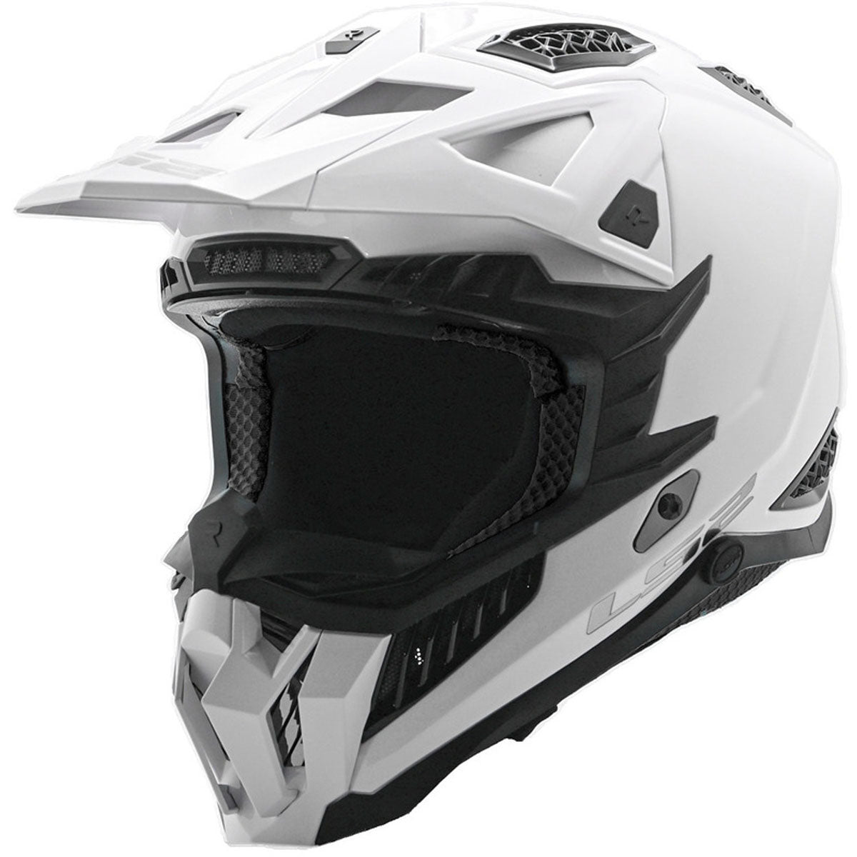 LS2 X Force Solid Helmet - Gloss White