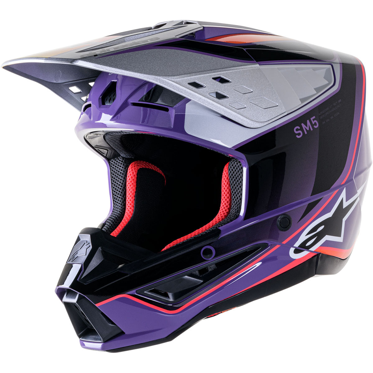 Alpinestars Suptertech M5 Sail Helmet - Purple