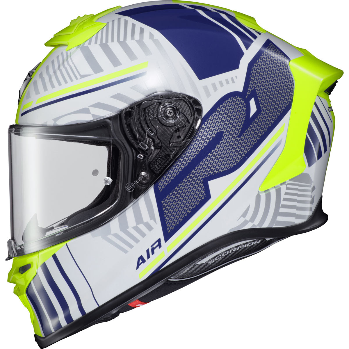 Scorpion EXO-R1 Air Juice Helmet - White/Blue